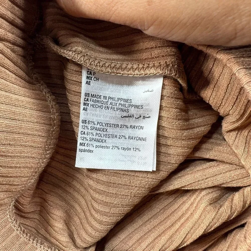 Bar III Bodycon Skirt Womens Size Small Camel Tan Stretch New - Picture 4 of 7